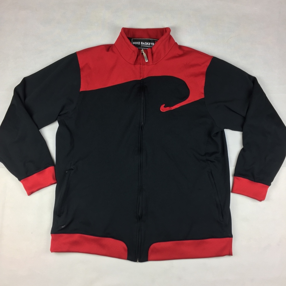 Mens XXL Nike Fit Basketball Jacket Red/black